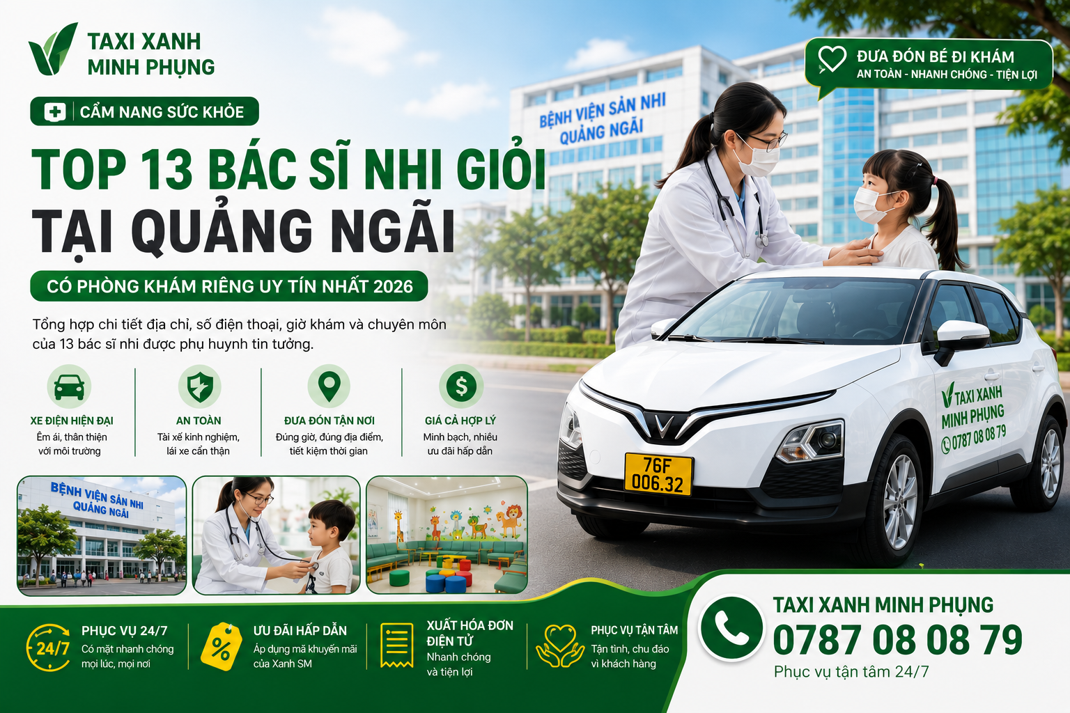 Top 13 Bác Sĩ Nhi có phòng khám tư tại Quảng Ngãi